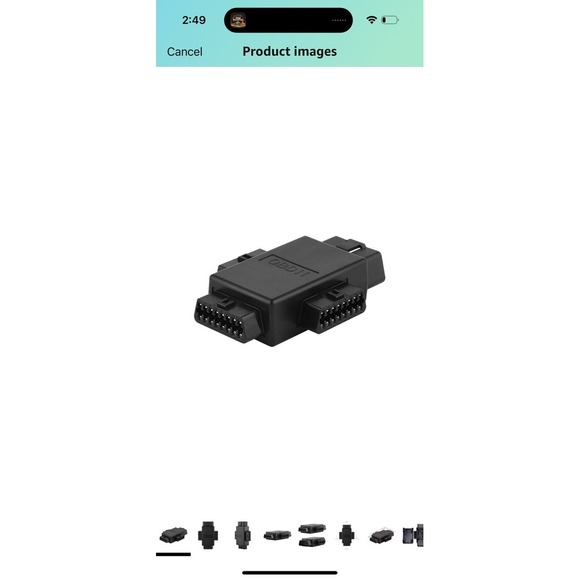 iKKEGOL Pocket OBD2 OBDII Full 16 Pin Male to 3 Female 1 to 3 OBD Cable Splitter - Picture 1 of 12